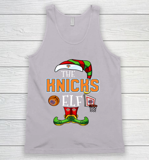 New York Knicks Christmas ELF Funny NBA Tank Top 3