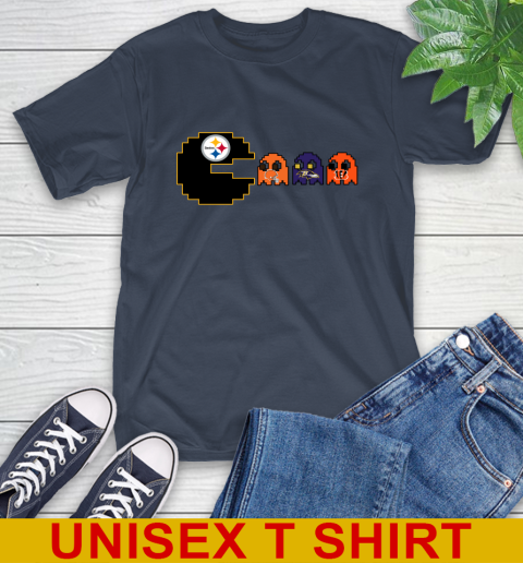 Pittsburgh Steelers NFL Football Pac Man Champion T-Shirt 4