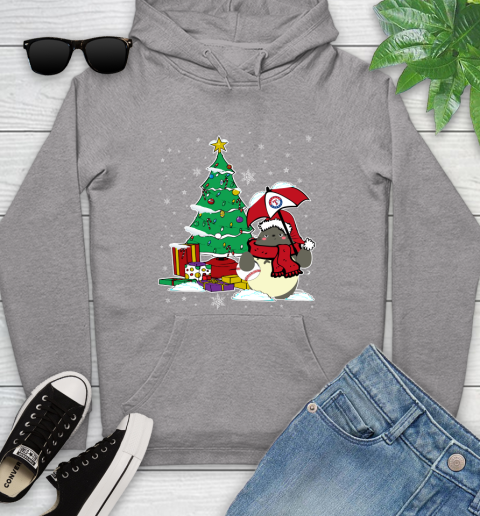 Texas Rangers MLB Baseball Cute Tonari No Totoro Christmas Sports Youth Hoodie 6