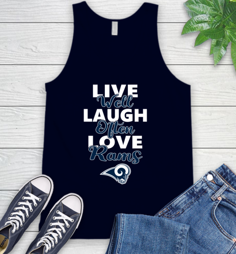 NFL Football Los Angeles Rams Live Well Laugh Often Love Shirt Tank Top 2