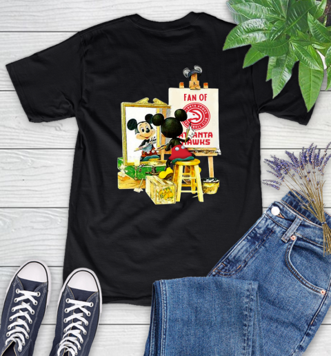NBA Basketball Atlanta Hawks Mickey Drawing Shirt 82