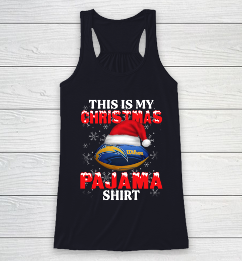 Los Angeles Chargers This Is My Christmas Pajama Shirt NFL Racerback Tank 7