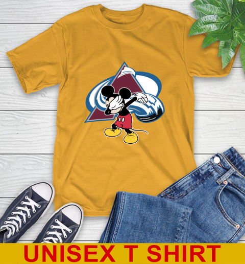 Colorado Avalanche NHL Hockey Dabbing Mickey Disney Sports T-Shirt 3