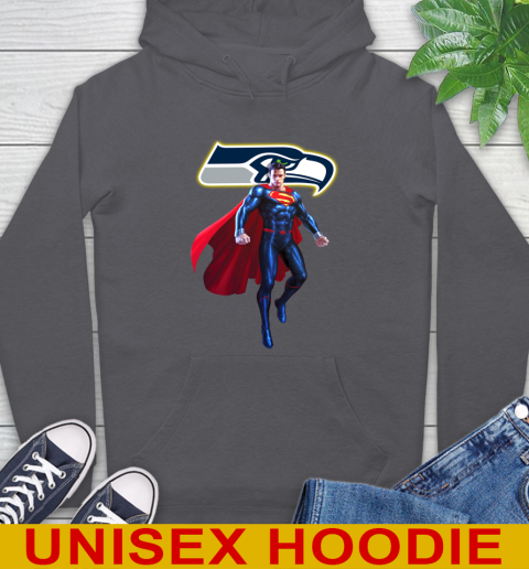 NFL Superman DC Sports Football Seattle Seahawks Hoodie 7