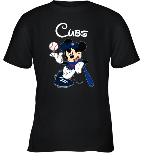 Baseball Mickey Team Chicago Cubs Youth T-Shirt