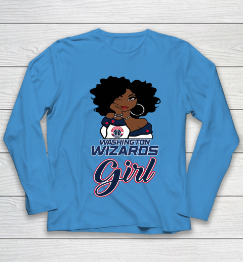 Washington Wizards Girl NBA Youth Long Sleeve 7