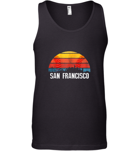 San Francisco Baseball Downtown Skyline Bay Area Fan Tank Top