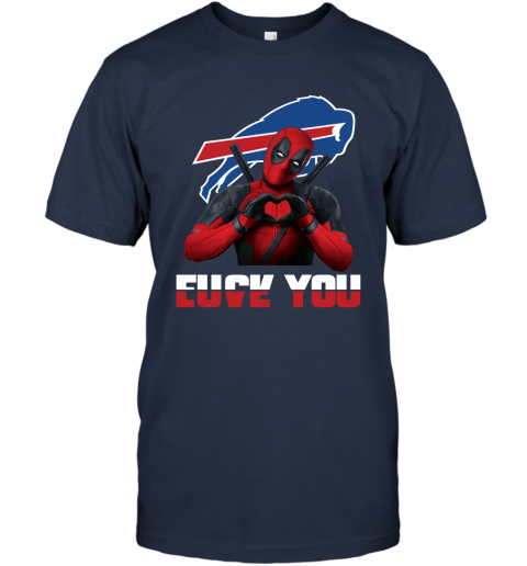 NFL Buffalo Bills Deadpool Love You Fuck You Football Sports L8AlF9G1Fm6 classic t shirt 2 95 151514 front navy