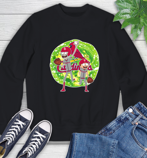 MLB St.Louis Cardinals Rick And Morty Baseball Sports Sweatshirt 2