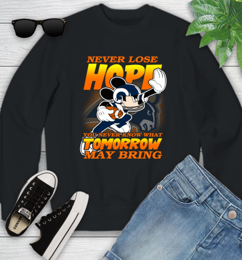 Los Angeles Rams NFL Football Mickey Disney Never Lose Hope Youth Sweatshirt