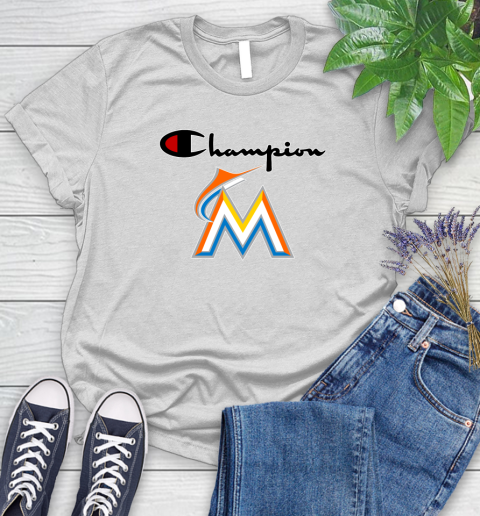 MLB Baseball Miami Marlins Champion Shirt Women's T-Shirt