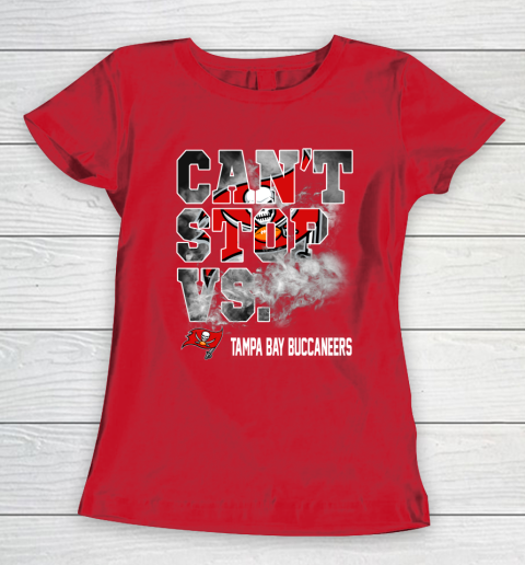 NFL Tampa Bay Buccaneers Can't Stop Vs Women's T-Shirt 9