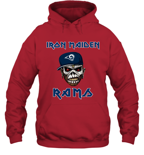 NFL Los Angeles Rams Iron Maiden Rock Band Music Football Sports JUAJlQTARUJ hoodie 23 95 151514 front red