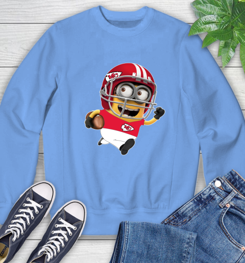 NFL Kansas City Chiefs Minions Disney Football Sports Sweatshirt 11
