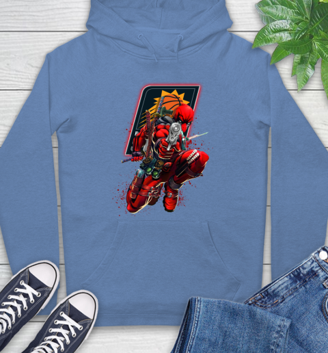 NBA Deadpool Marvel Comics Sports Basketball Phoenix Suns Hoodie 11