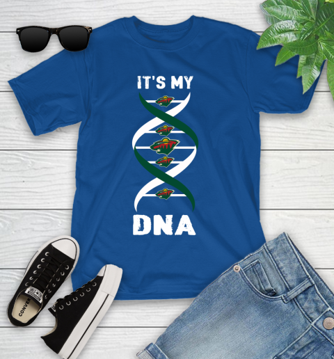Minnesota Wild NHL Hockey It's My DNA Sports Youth T-Shirt 12