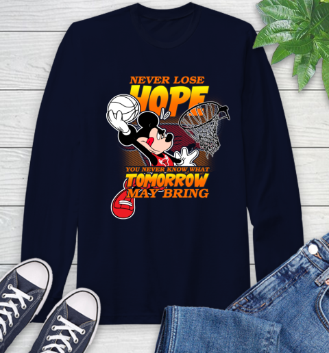 Chicago Bulls NBA Basketball Mickey Disney Never Lose Hope Long Sleeve T-Shirt 3