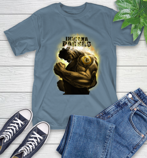 Indiana Pacers NBA Basketball Hulk Marvel Avengers Sports T-Shirt 8