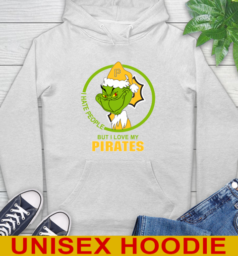 Pittsburgh Pirates MLB Christmas Grinch I Hate People But I Love My Favorite Baseball Team Hoodie
