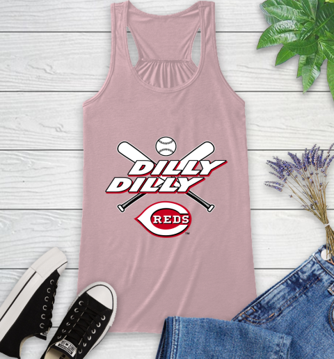 MLB Cincinnati Reds Dilly Dilly Baseball Sports Racerback Tank 11