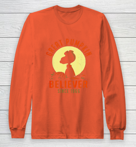 Peanuts Great Pumpkin believer since 1966 Halloween Long Sleeve T-Shirt 3