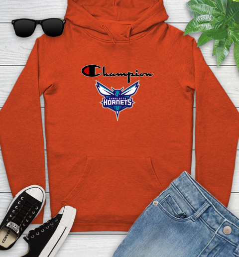 NBA Basketball Charlotte Hornets Champion Shirt Youth Hoodie 3