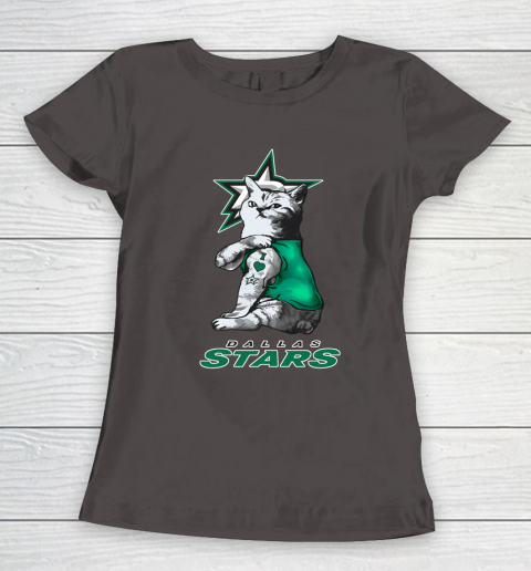 NHL My Cat Loves Dallas Stars Hockey Women's T-Shirt 7