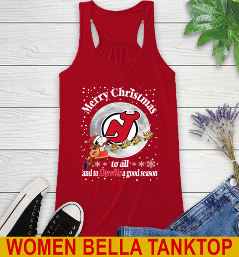 New Jersey Devils Merry Christmas To All And To Devils A Good Season NHL Hockey Sports Racerback Tank 4