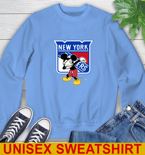 New York Rangers NHL Hockey Dabbing Mickey Disney Sports Sweatshirt 11