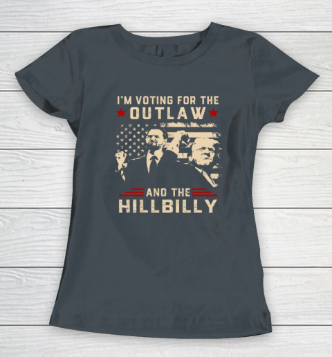 Trump 2024 Flag Outlaw Hillbilly J D.Vance 2024 Donald Trump Women's T-Shirt 3