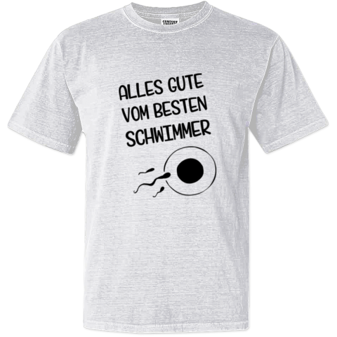 Alles Gute vom besten Schwimmer Dyed Heavyweight T-Shirt