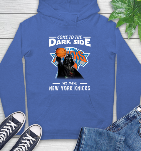 NBA Come To The Dark Side We Have New York Knicks Star Wars Darth Vader Basketball Hoodie 9