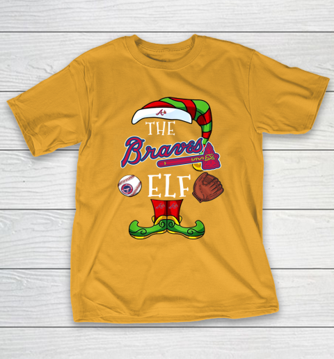Atlanta Braves Christmas ELF Funny MLB T-Shirt 2