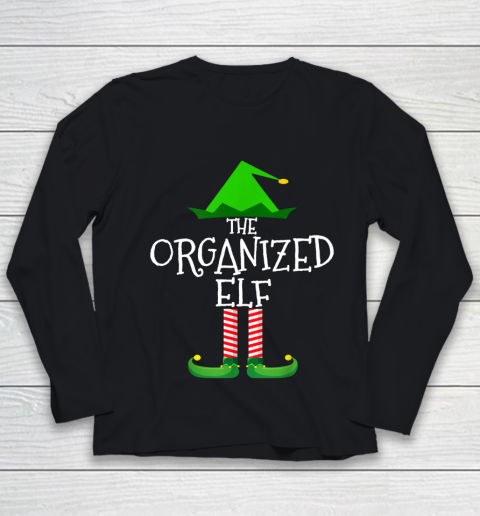 The Organized Elf Family Matching Group Christmas Gift Funny Youth Long Sleeve