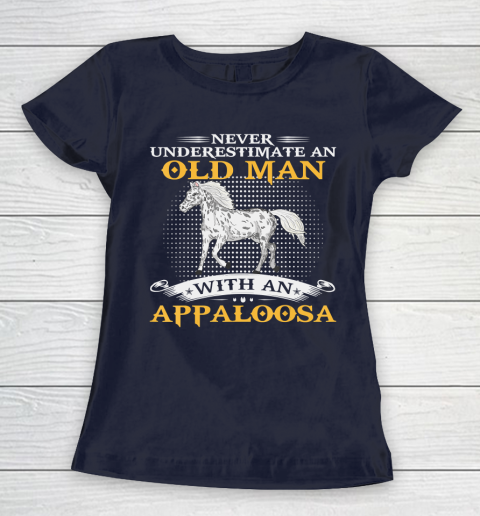 Father gift shirt Mens Never Underestimate An Old Man With An Appaloosa Horse Funny T Shirt Women's T-Shirt 2
