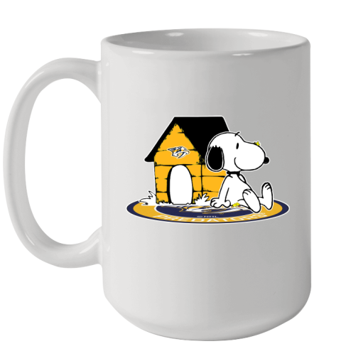 NHL Hockey Nashville Predators Snoopy The Peanuts Movie Shirt Ceramic Mug 15oz