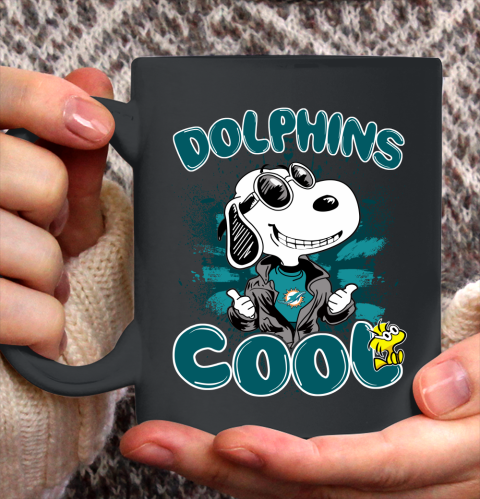 NFL Football Miami Dolphins Cool Snoopy Shirt Ceramic Mug 15oz