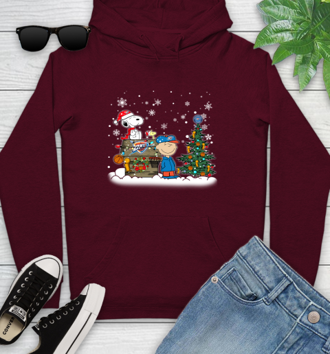 Oklahoma City Thunder NBA Basketball Christmas The Peanuts Movie Snoopy Championship Youth Hoodie 7