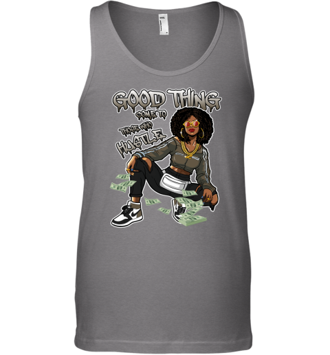 Jordan 1 Mocha Matching Sneaker Tshirt For Woman For Girl Good Things Come To Those Who Hustle White Jordan Shirt