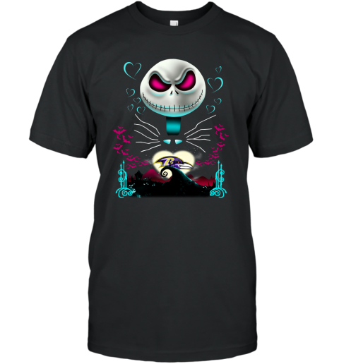 NFL Baltimore Ravens Jack Skellington Sally The Nightmare Before Christmas Football