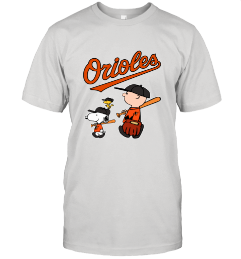 Baltimore Orioles Let's Play Baseball Together Snoopy MLB Shirt