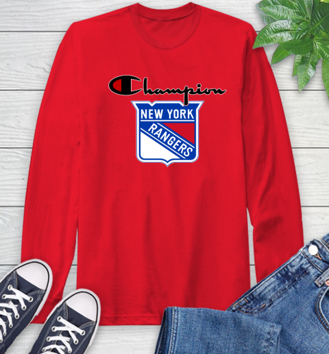 NHL Hockey New York Rangers Champion Shirt Long Sleeve T-Shirt 9