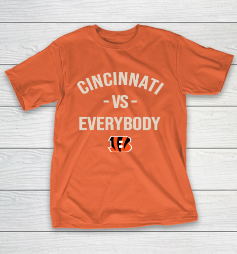 Cincinnati Bengals Vs Everybody T-Shirt 4