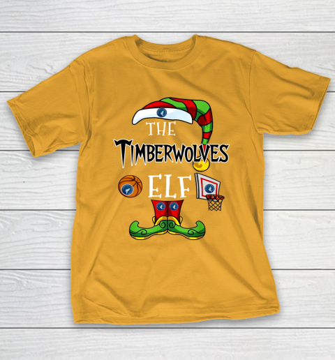 Minnesota Timberwolves Christmas ELF Funny NBA T-Shirt 2