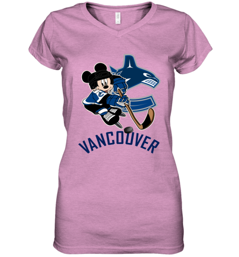 Vancouver Canucks NHL Hockey Dabbing Mickey Disney Sports T Shirt