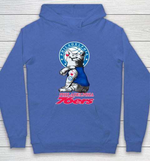 NBA Basketball My Cat Loves Philadelphia 76ers Hoodie 6