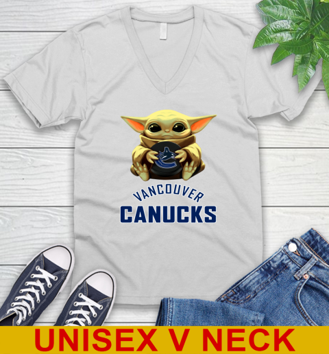 NHL Hockey Vancouver Canucks Star Wars Baby Yoda Shirt 49