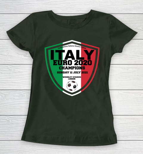 Italy Football Italian Football Forza Italia Champions Euro 2020 Women's T-Shirt 4