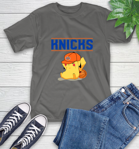 NBA Pikachu Basketball Sports New York Knicks T-Shirt 9