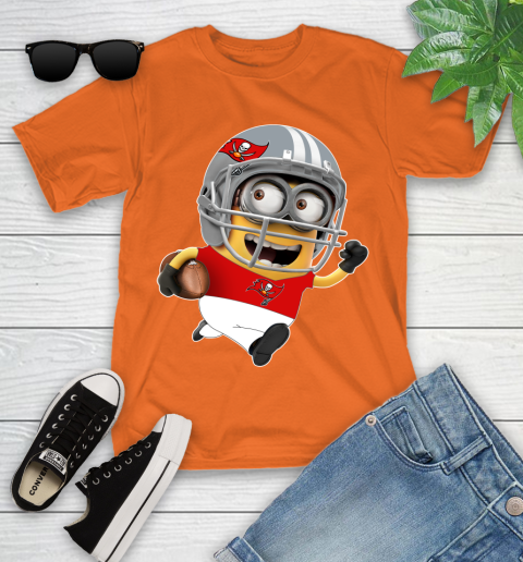 NFL Tampa Bay Buccaneers Minions Disney Football Sports Youth T-Shirt 7